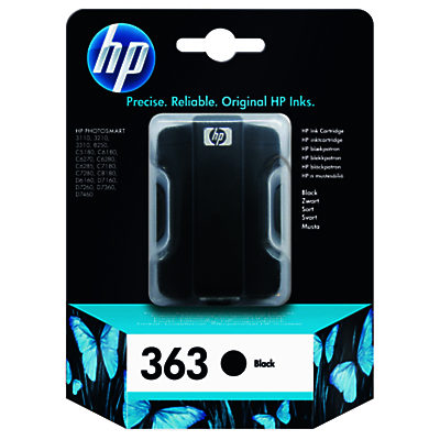 HP 363 Inkjet Cartridge, Black, C8721EE